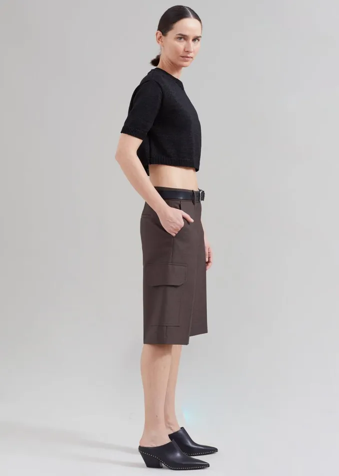 Women The Frankie Shop Bottoms Revel Cargo Shorts Brown