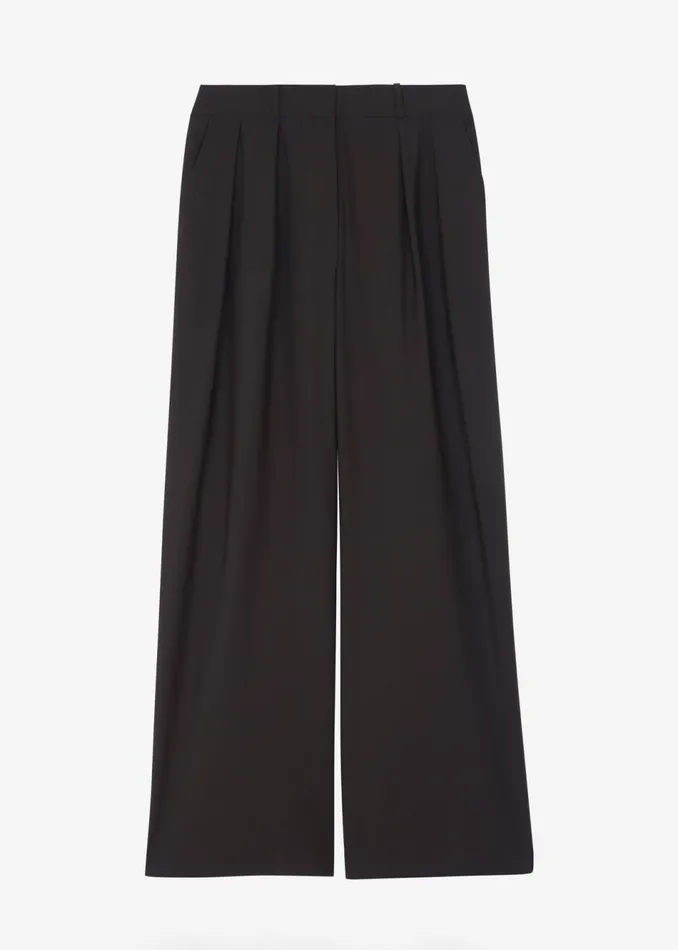 Women The Frankie Shop Bottoms Ripley Pleated Trousers Brown