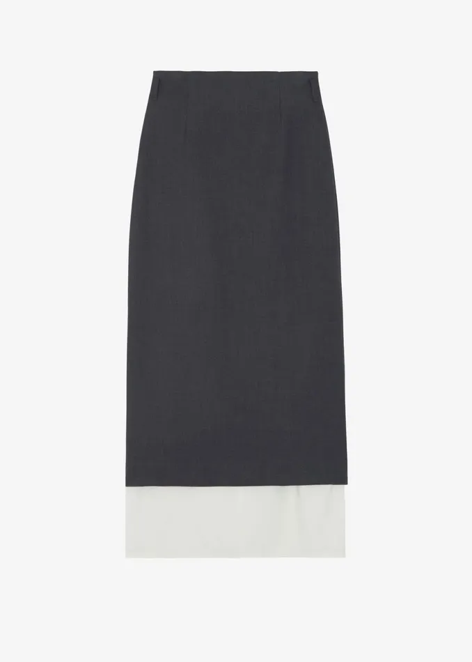 Women The Frankie Shop Bottoms Roane Midi Skirt Charcoal