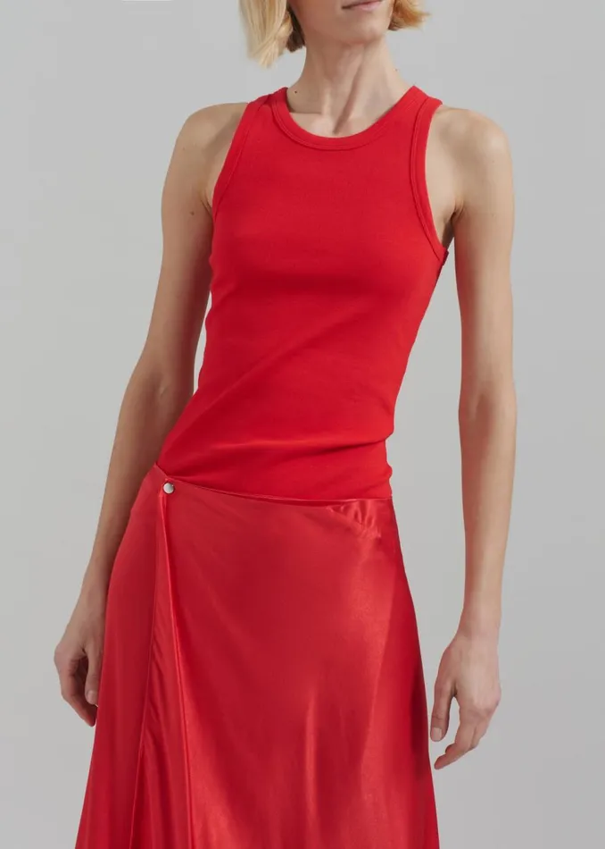 Women The Frankie Shop Bottoms Samse Samse Viktoria Bias Skirt True Red