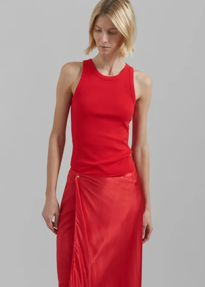 Women The Frankie Shop Bottoms Samse Samse Viktoria Bias Skirt True Red