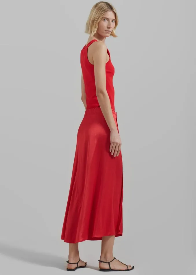 Women The Frankie Shop Bottoms Samse Samse Viktoria Bias Skirt True Red