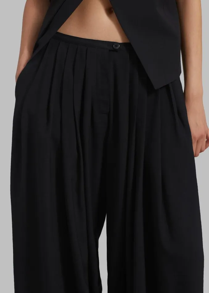 Women The Frankie Shop Bottoms Sloane Wide Leg Trousers Black