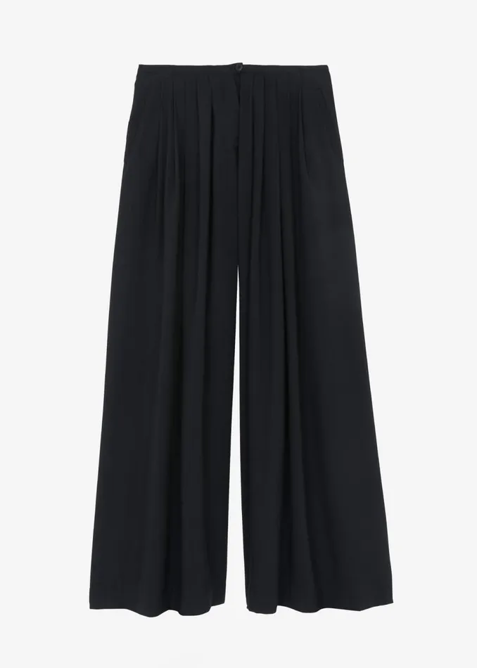 Women The Frankie Shop Bottoms Sloane Wide Leg Trousers Black