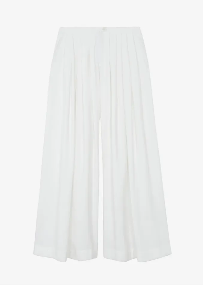 Women The Frankie Shop Bottoms Sloane Wide Leg Trousers White