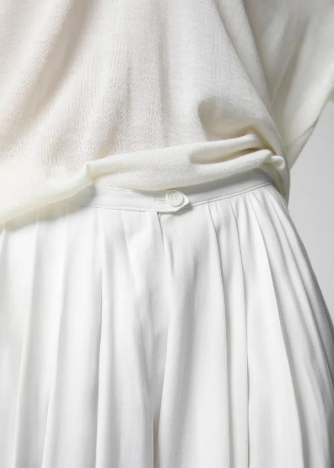 Women The Frankie Shop Bottoms Sloane Wide Leg Trousers White