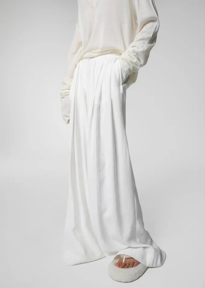 Women The Frankie Shop Bottoms Sloane Wide Leg Trousers White