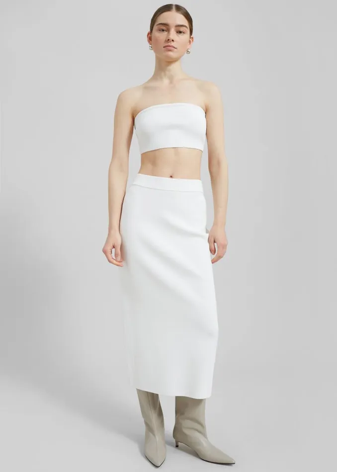 Women The Frankie Shop Bottoms Solange Knit Pencil Skirt Mastic
