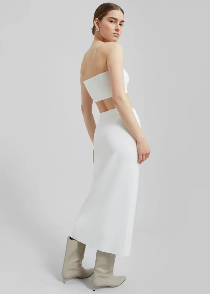 Women The Frankie Shop Bottoms Solange Knit Pencil Skirt Mastic