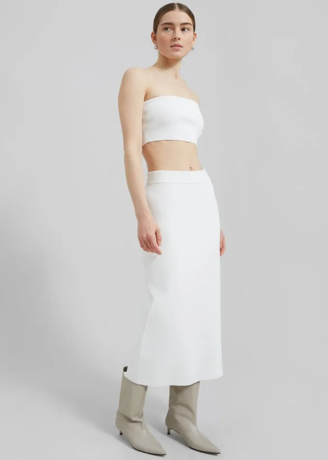 Women The Frankie Shop Bottoms Solange Knit Pencil Skirt Mastic
