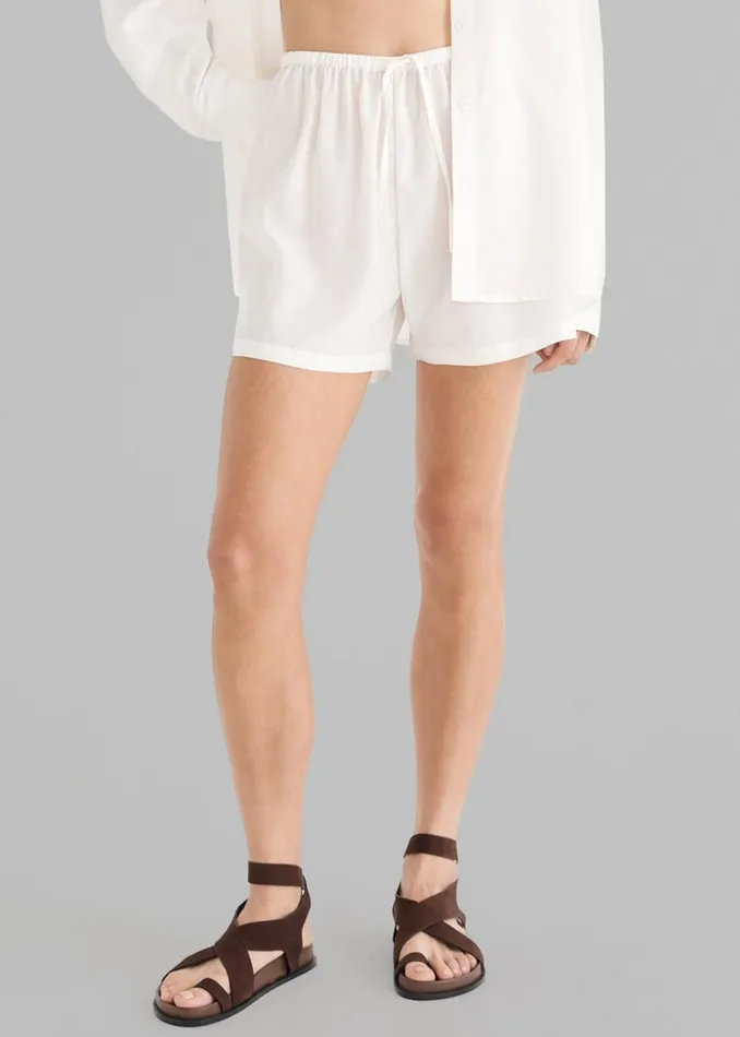 Women The Frankie Shop Bottoms Solaqua The Beau Shorts Ivory