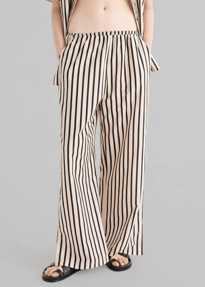 Women The Frankie Shop Bottoms Solaqua The Giulia Pants Classico Stripe
