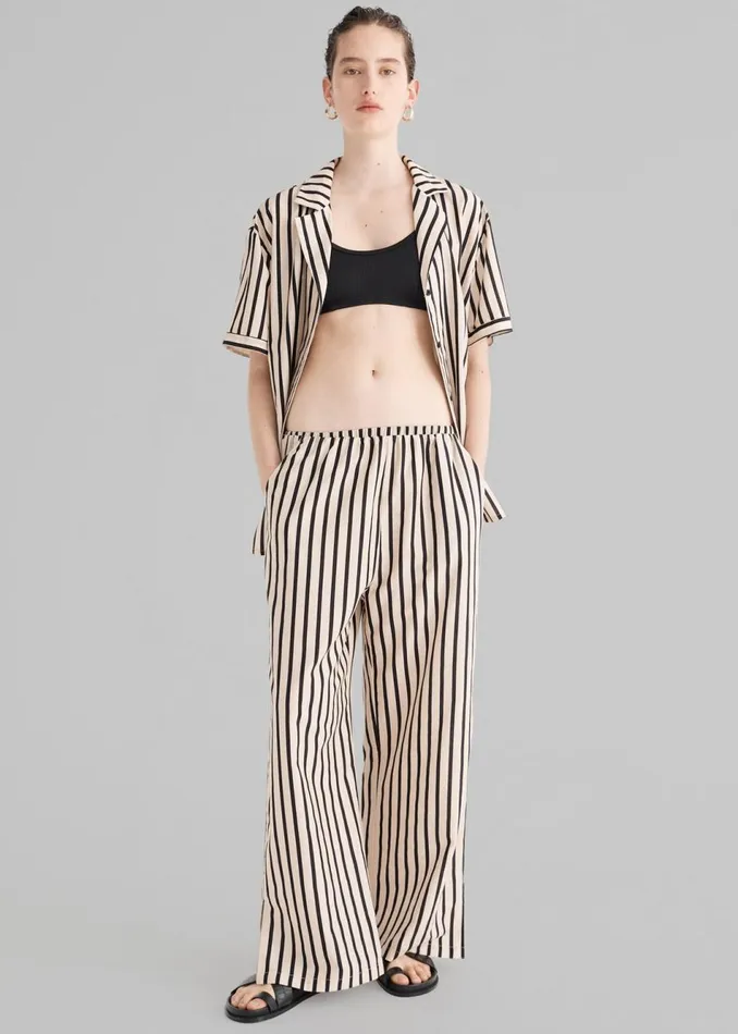 Women The Frankie Shop Bottoms Solaqua The Giulia Pants Classico Stripe