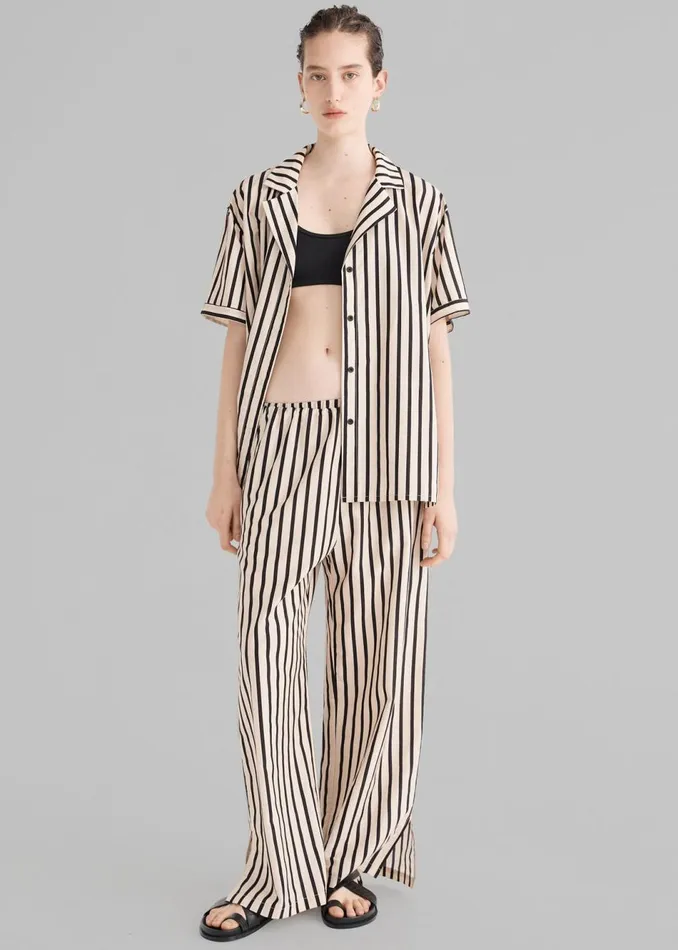 Women The Frankie Shop Bottoms Solaqua The Giulia Pants Classico Stripe