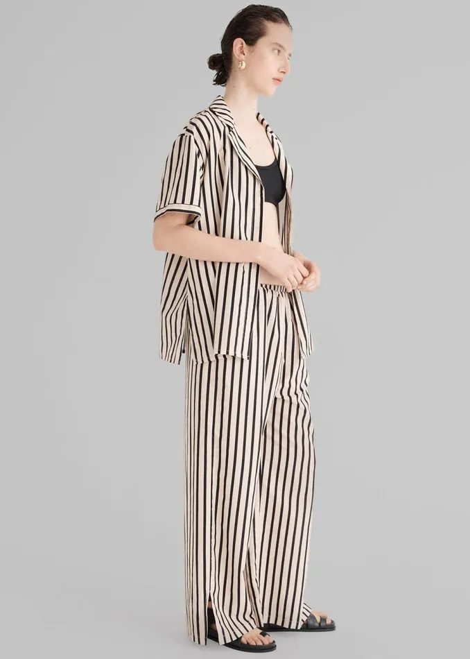 Women The Frankie Shop Bottoms Solaqua The Giulia Pants Classico Stripe