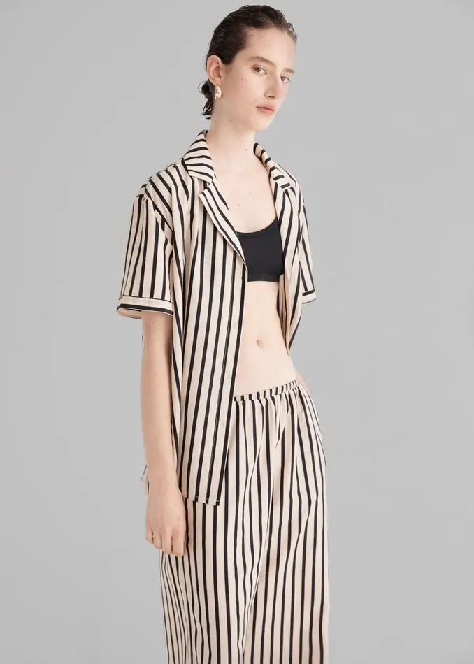 Women The Frankie Shop Bottoms Solaqua The Giulia Pants Classico Stripe