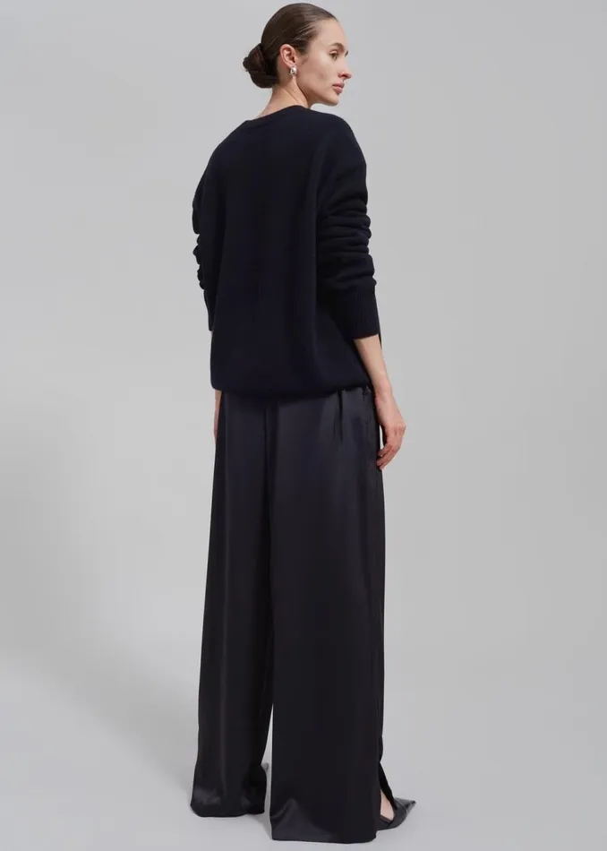 Women The Frankie Shop Bottoms Solaqua The Giulia Pants Noir