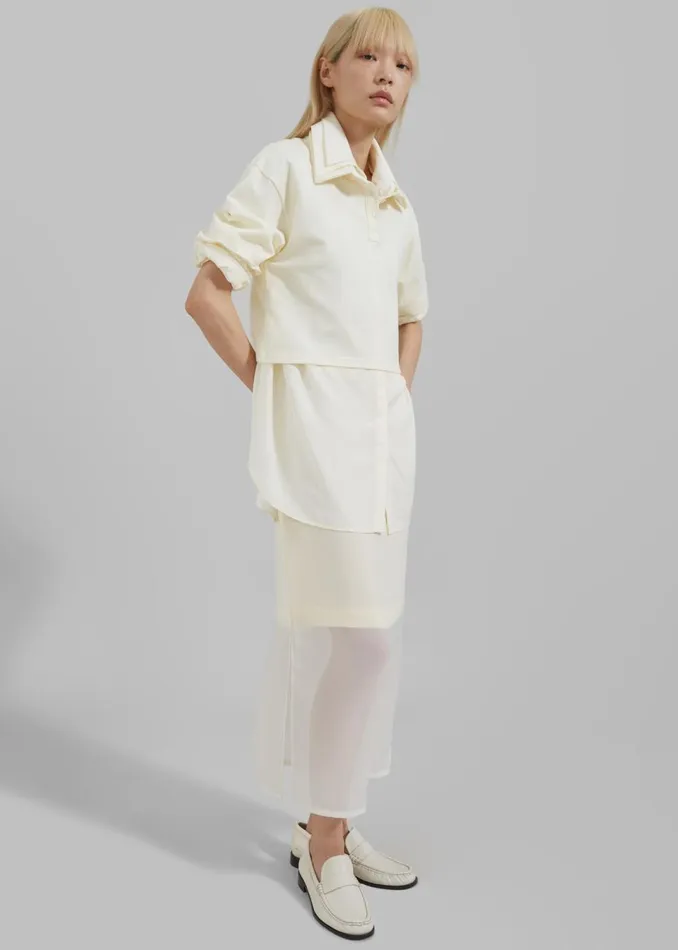 Women The Frankie Shop Bottoms Sportmax Amico Skirt Vanilla