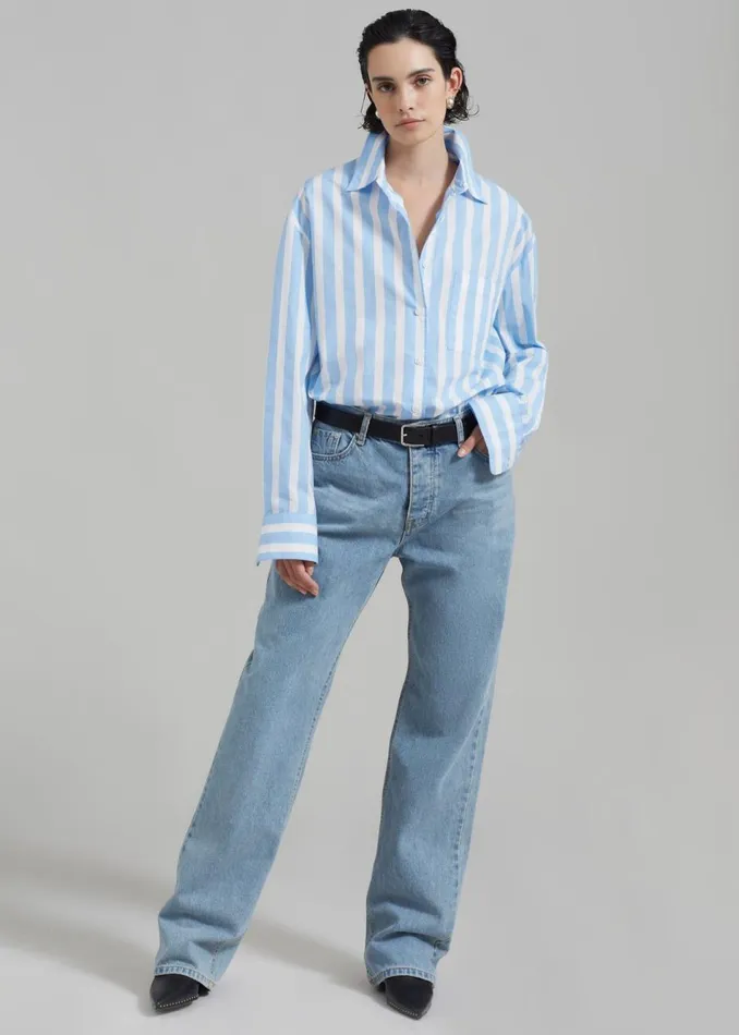 Women The Frankie Shop Bottoms Susanna Jeans Light Wash