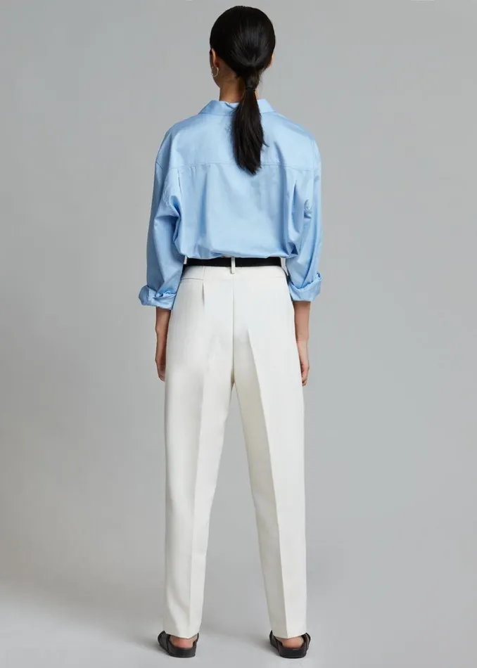 Women The Frankie Shop Bottoms Svea Tapered Trousers Vanilla