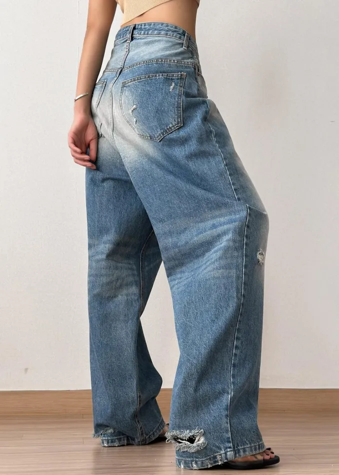 Women The Frankie Shop Bottoms Tanner Bleach Jeans Worn Wash