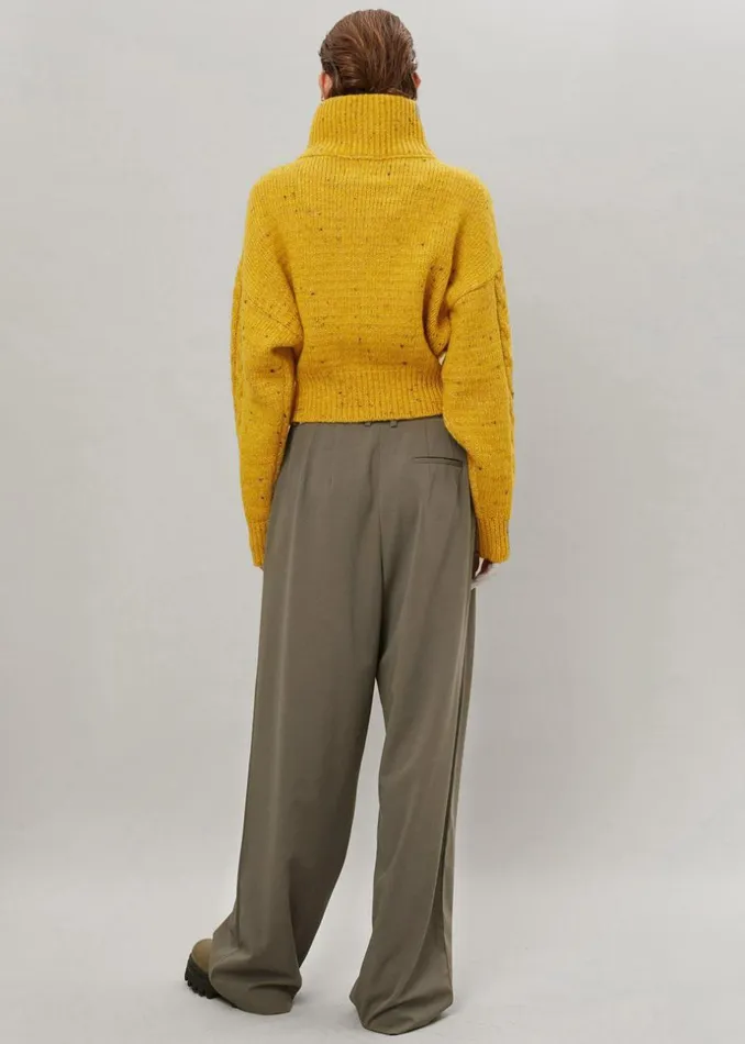 Women The Frankie Shop Bottoms Tansy Pleated Trousers Olive