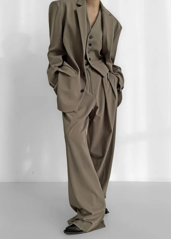 Women The Frankie Shop Bottoms Tansy Pleated Trousers Olive