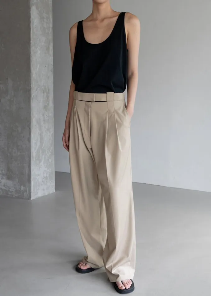Women The Frankie Shop Bottoms Tate Trousers Beige