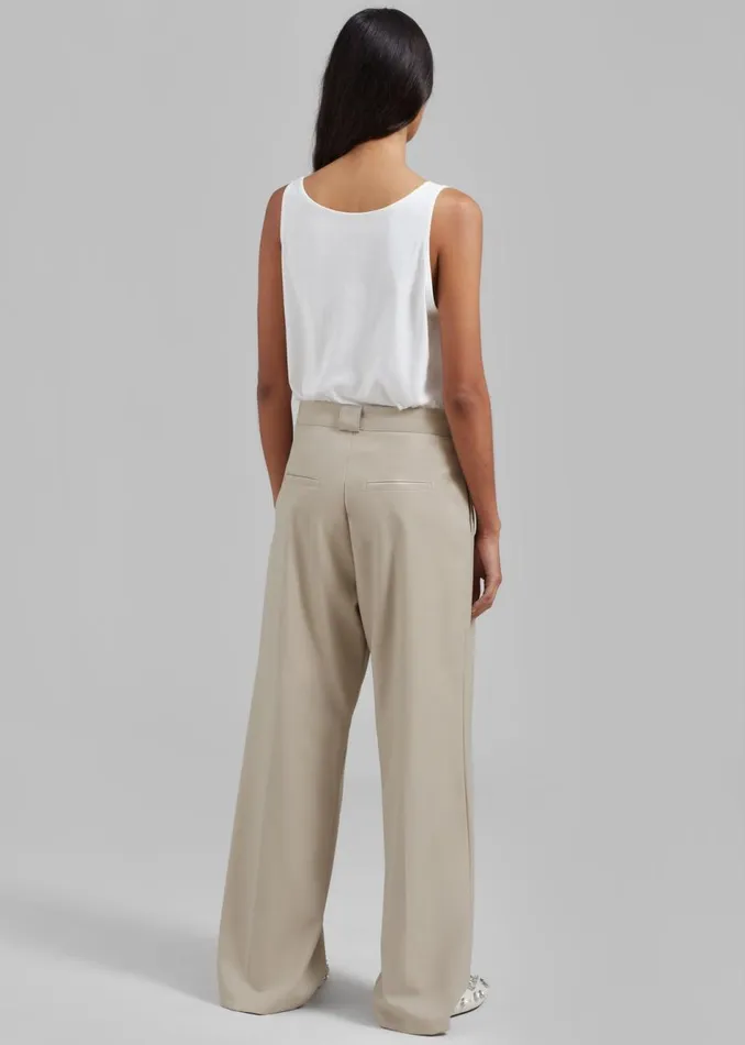 Women The Frankie Shop Bottoms Tate Trousers Beige