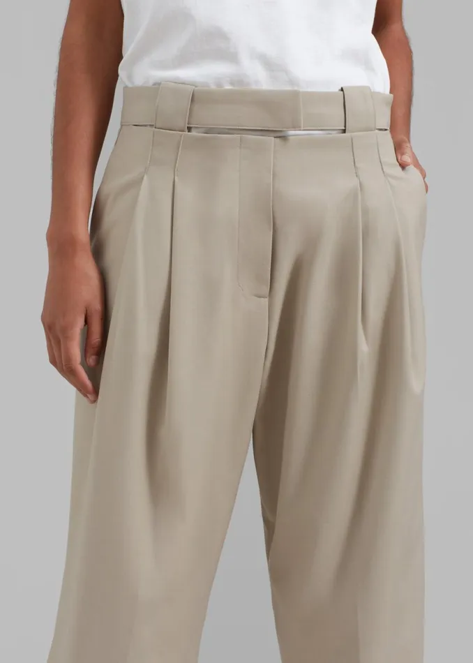 Women The Frankie Shop Bottoms Tate Trousers Beige