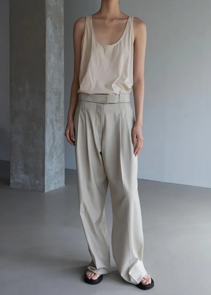 Women The Frankie Shop Bottoms Tate Trousers Beige