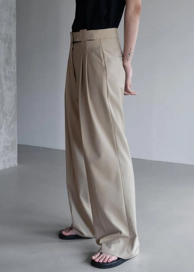 Women The Frankie Shop Bottoms Tate Trousers Beige