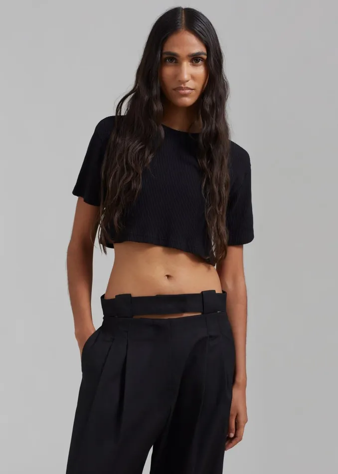 Women The Frankie Shop Bottoms Tate Trousers Black