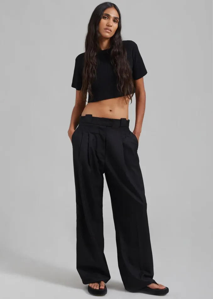 Women The Frankie Shop Bottoms Tate Trousers Black