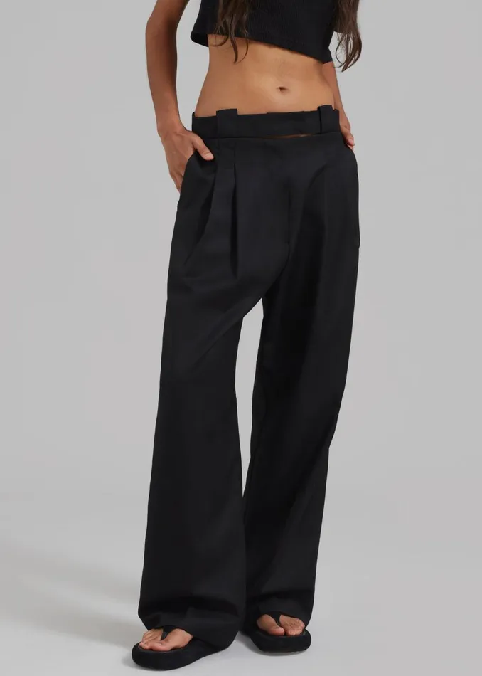 Women The Frankie Shop Bottoms Tate Trousers Black