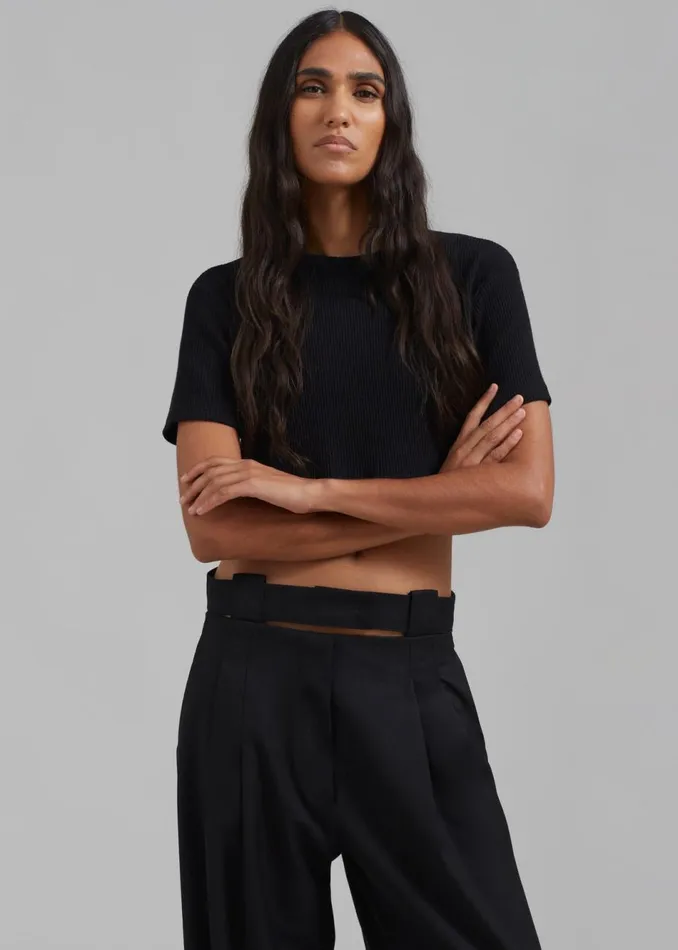 Women The Frankie Shop Bottoms Tate Trousers Black