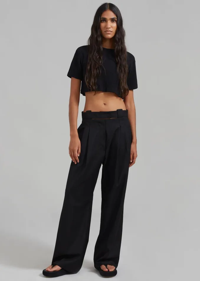 Women The Frankie Shop Bottoms Tate Trousers Black