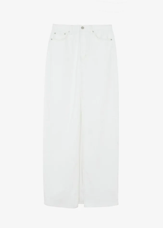 Women The Frankie Shop Bottoms Texas Denim Pencil Skirt Off White