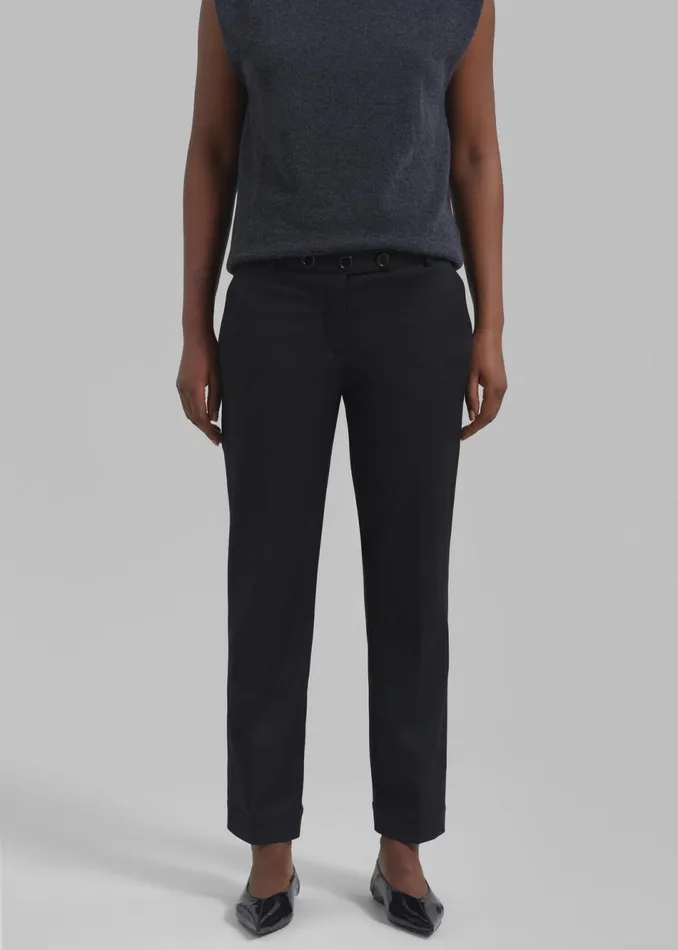 Women The Frankie Shop Bottoms The Garment Pluto Cropped Pants Black