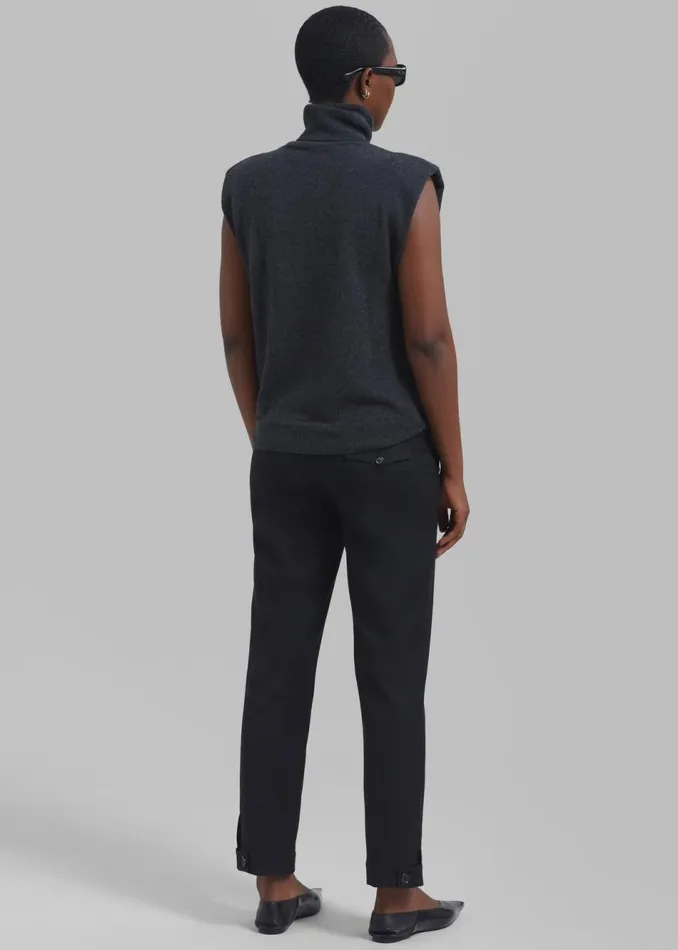 Women The Frankie Shop Bottoms The Garment Pluto Cropped Pants Black