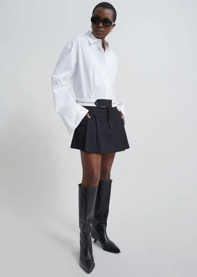 Women The Frankie Shop Bottoms The Garment Pluto Mini Skirt Black