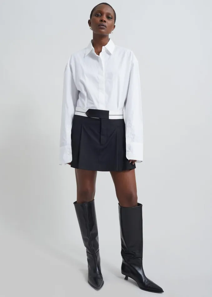 Women The Frankie Shop Bottoms The Garment Pluto Mini Skirt Black