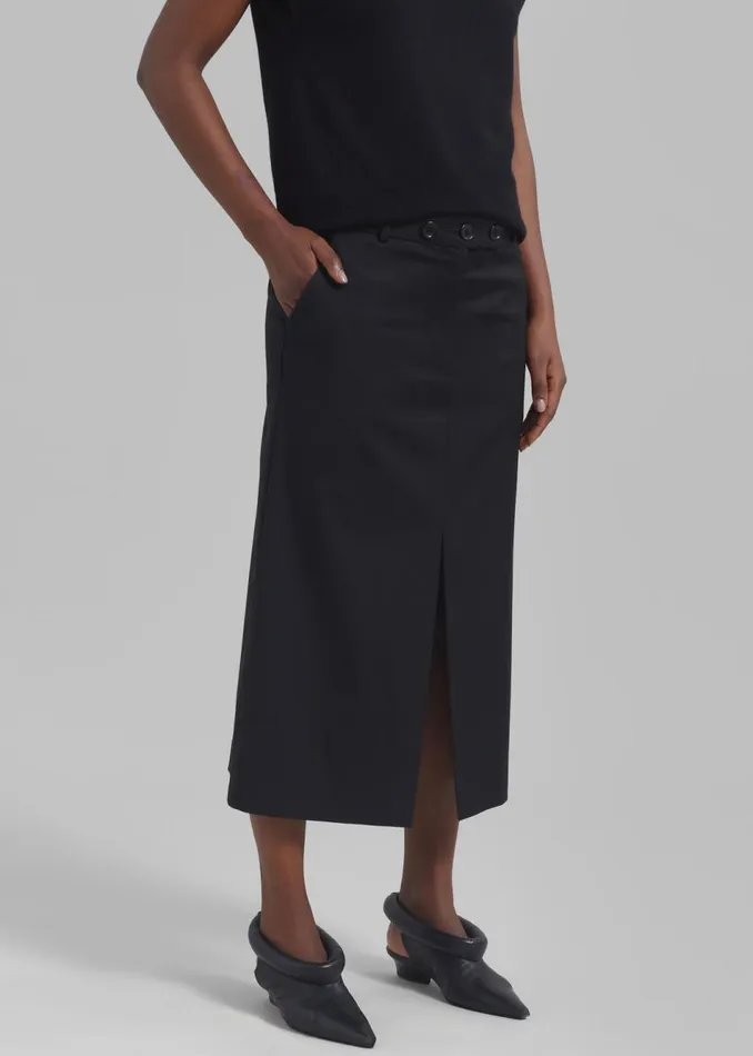 Women The Frankie Shop Bottoms The Garment Pluto Skirt Black