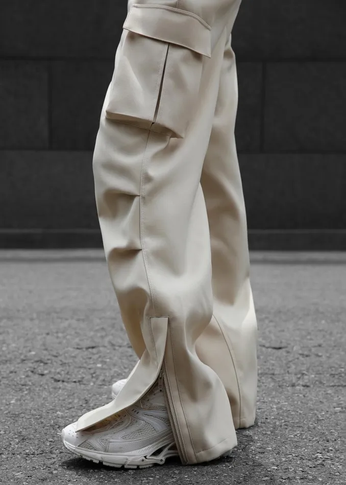 Women The Frankie Shop Bottoms Valo Cargo Pants Beige