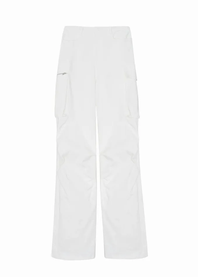 Women The Frankie Shop Bottoms Valo Cargo Pants White