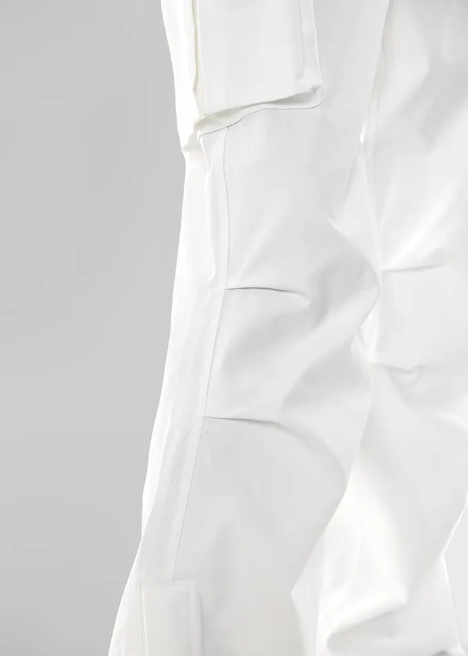 Women The Frankie Shop Bottoms Valo Cargo Pants White