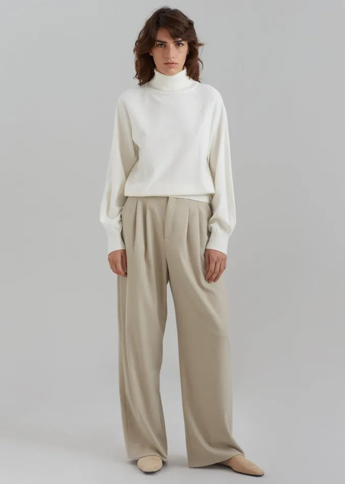 Women The Frankie Shop Bottoms Vance Pants Beige
