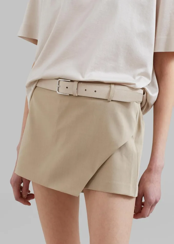 Women The Frankie Shop Bottoms Verona Mini Skort Beige
