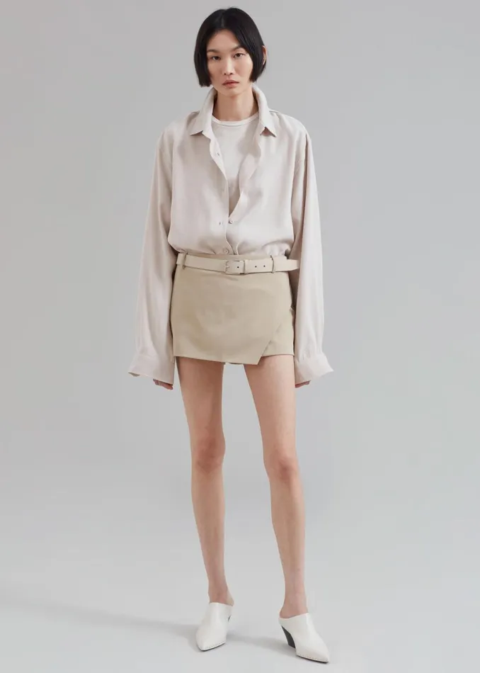 Women The Frankie Shop Bottoms Verona Mini Skort Beige