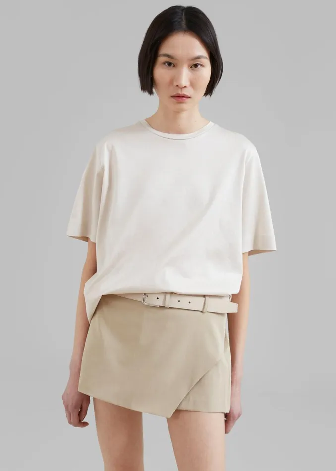 Women The Frankie Shop Bottoms Verona Mini Skort Beige